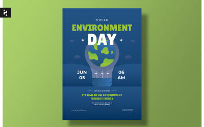 Modèle de Flyer de journée de l&amp;#39;environnement