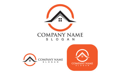 Casa Casa Logo Edificio Vector V37