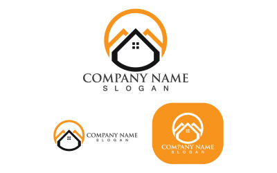 Casa Casa Logo Edificio Vector V6