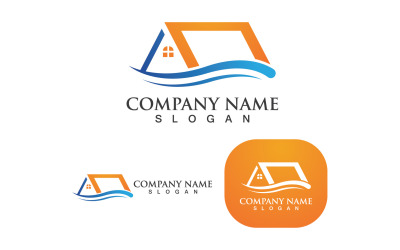 maison, maison, logo, construction, vecteur, v31
