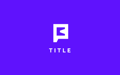 Modern Stil PB Düz Teknoloji Monogram Logosu