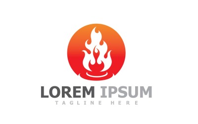 Fire Flame Campfire Logo V23
