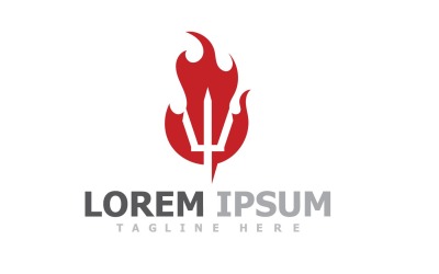 Fire Flame Campfire Logo V5