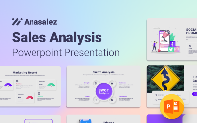 Anasalez - Modèle de présentation Powerpoint d&amp;#39;analyse des ventes