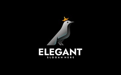 Elegantes Logo mit Vogelverlauf
