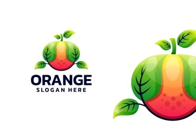 Logo mit orangefarbenem Farbverlauf der Natur