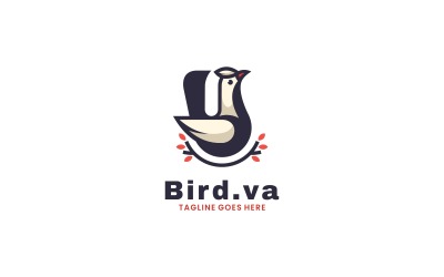 Beauty Bird Proste Logo Maskotki