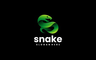 Design de logotipo de gradiente de cobra