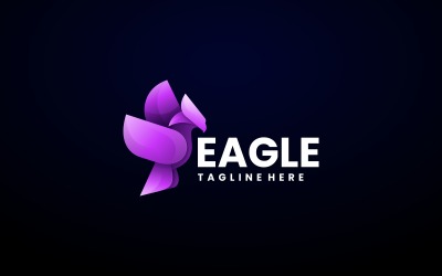 Vector Logo Eagle Gradiënt Ontwerp