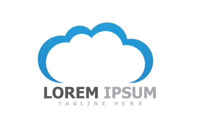 Cloud Server Logo And Symbol V23
