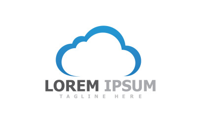 Cloud Server Logo And Symbol V34