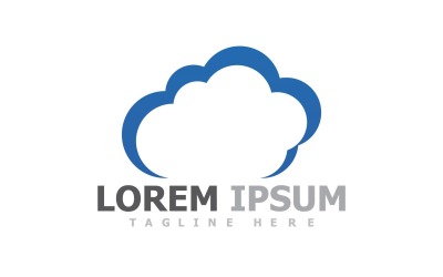 Cloud Server-logo en symbool V13