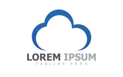 Cloud Server-logo en symbool V20