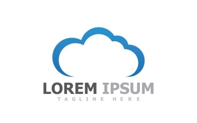 Cloud Server-logo en symbool V38
