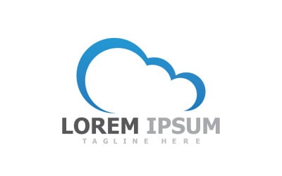 Cloud Server-logo en symbool V41