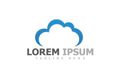 Cloud Server-logo en symbool V46