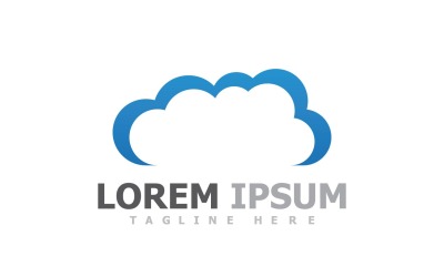Cloud Server-logo en symbool V59