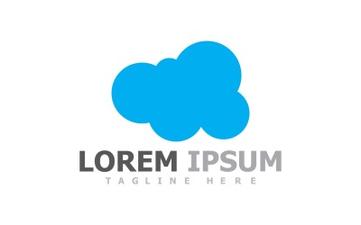 Cloud Server-logo en symbool V65