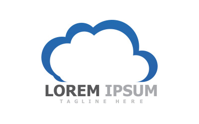 Cloud Server-logo en symbool V9
