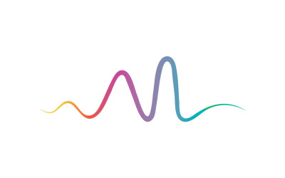 Sound Wave Line Logo And Symbol V8