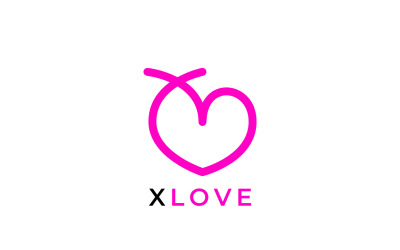 X Love Zeki Düz Akıllı Logo