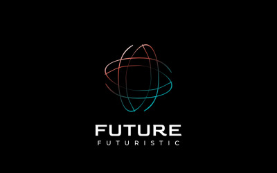 Letra S Tech Line Futuro Logotipo