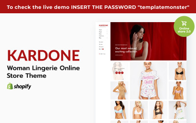 Thème de la boutique en ligne de lingerie femme Kardone