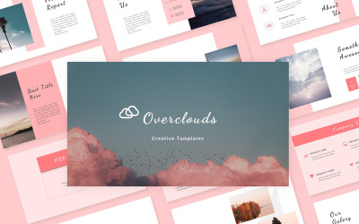 Modelo de Powerpoint Criativo de Overcloud