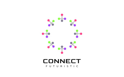 Chemical Bio Flat Connect Logo