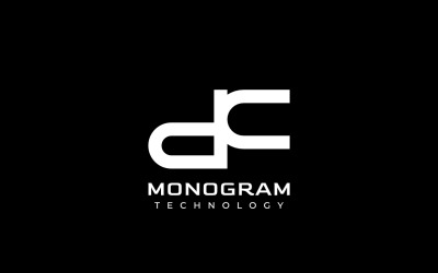 Corporate Simple Monogram Letter DC Logo