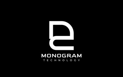 Corporate Simple Monogram Letter NC Logo