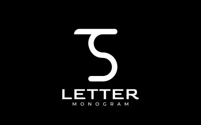 Zakelijk eenvoudig monogram brief TS Logo