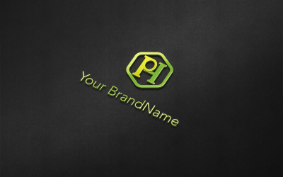 HP-ou-PH- HP letter creative-logo-design-vector-template