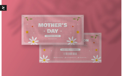 Mother&#039;s Day Voucher Template