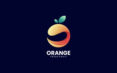 Orange Fresh Gradient Logo Style