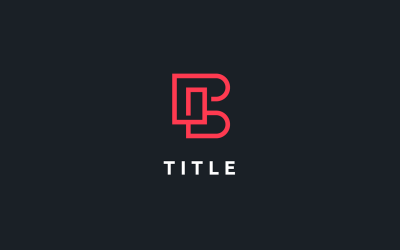 Schlankes, ikonisches B-Line-Logo mit roter Schattierung