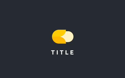 Schlankes, minimales Banana Yellow Tech App Fruit Logo