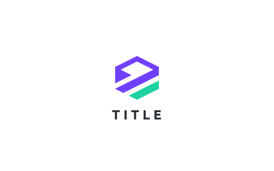 Schlankes, minimalistisches Cube-Box-Aufbewahrungsblock-Lila-Logo