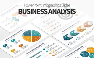 Analiza biznesowa PPT - PowerPoint Infografiki Slajdy