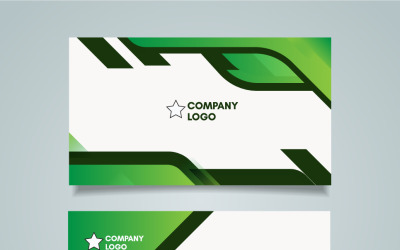 Business Card Design In Green Color