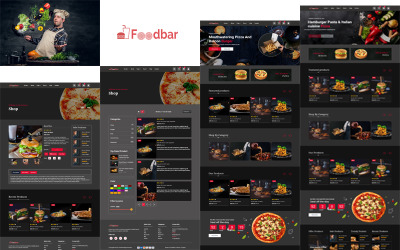 FoodBar – Gyorsétterem és étterem HTML-sablonja