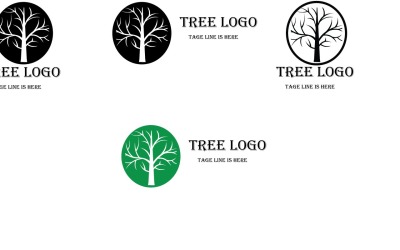 Logo drzewa dla firmy lub marki