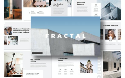 Modèle de présentation PowerPoint fractale