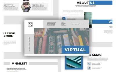 Modèle de présentation PowerPoint virtuelle