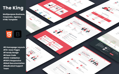 TheKing - Multipurpose Business, Corporate, Agency HTML Template