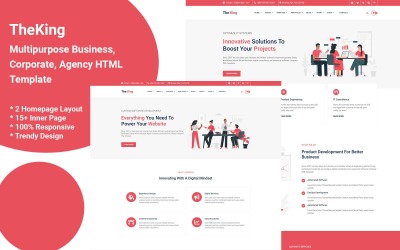 TheKing - Multipurpose Business, Corporate, Agency HTML Template