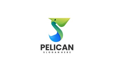 Pelikan Gradient Kolorów Logo