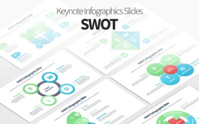 SWOT - 主题信息图表幻灯片