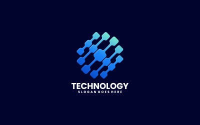 Technologia Color Gradient Logo Style