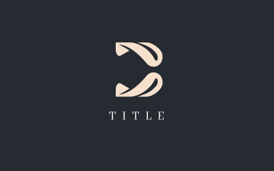 Luxury Lite B Organic Natural Monogram Logo